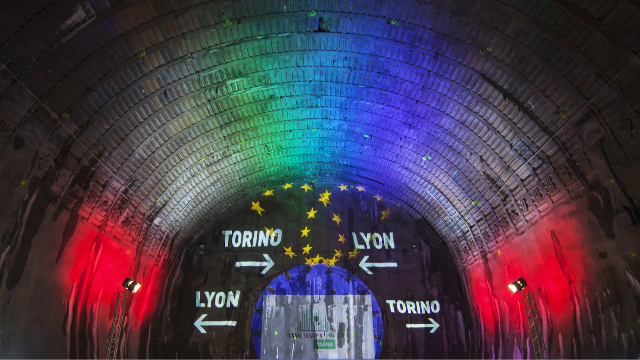 Visite du chantier du tunnel Lyon - Turin