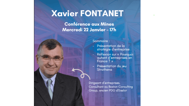 Invitation à la conférence de Xavier Fontanet - 22 janvier