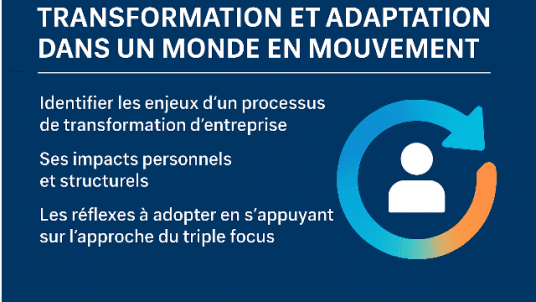  Webinar : Transformation et adaptation dans un monde en mouvement 