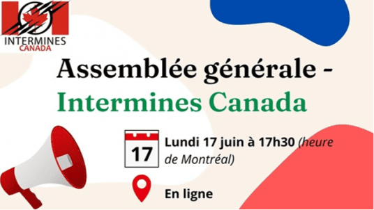 AG Intermines Canada le 17 juin en ligne