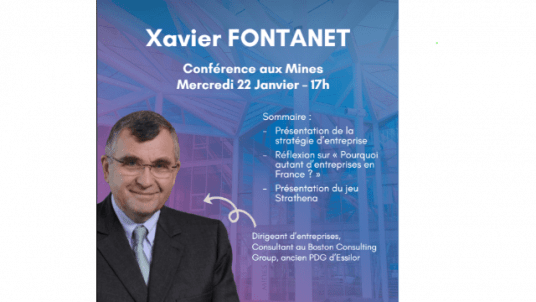 Invitation à la conférence de Xavier Fontanet - 22 janvier